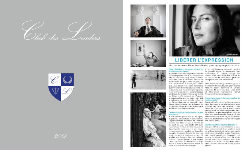 Interview for the magazine Club des Leaders www.clubdesleaders.com
