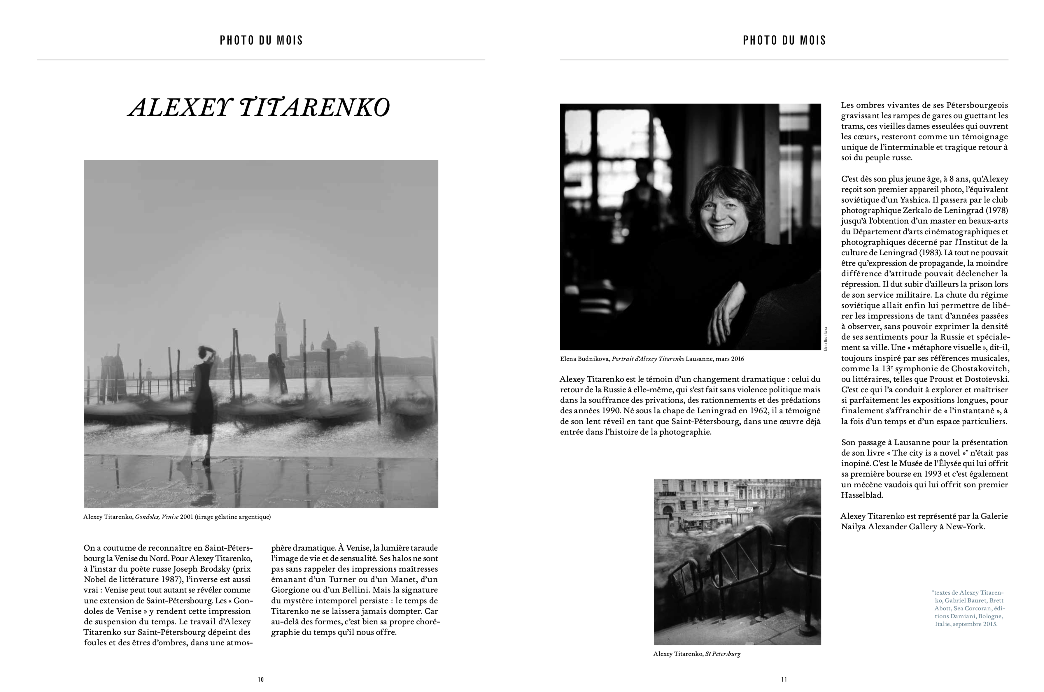 Magazine Market № 129, Geneva. Interview and portrait of Alexey Titarenko