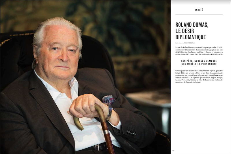 Magazine Market № 125, Geneva.Portrait of Roland Dumas